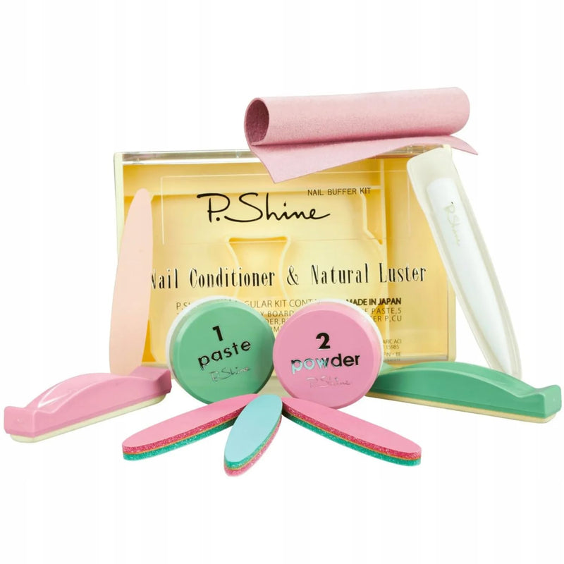 P.Shine Japanese Manicure Set – Natural Nail Care for Strong, Healthy, Shiny Nails